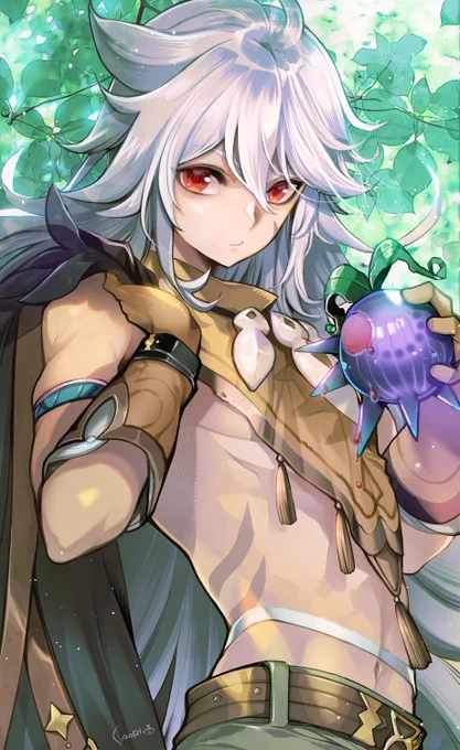レザーくん誕生日なん〜〜おたおめおたおめ弊ワット唯一のトリプルクラウン#レザー生誕祭2022   #GenshinImpact #Razor 