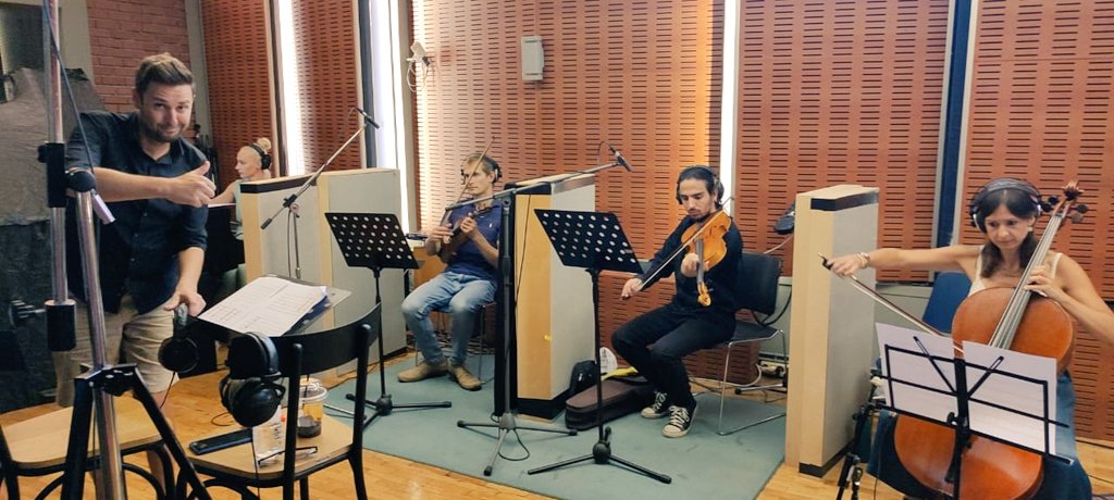 Always so inspirational to experience the recording sessions of our composers new soundtracks! Congratulations to everyone!!  A special thank you for our ensemble And the recording studio @polytropon_studio  we are looking forward to the mixing &amp; mastering sessions.