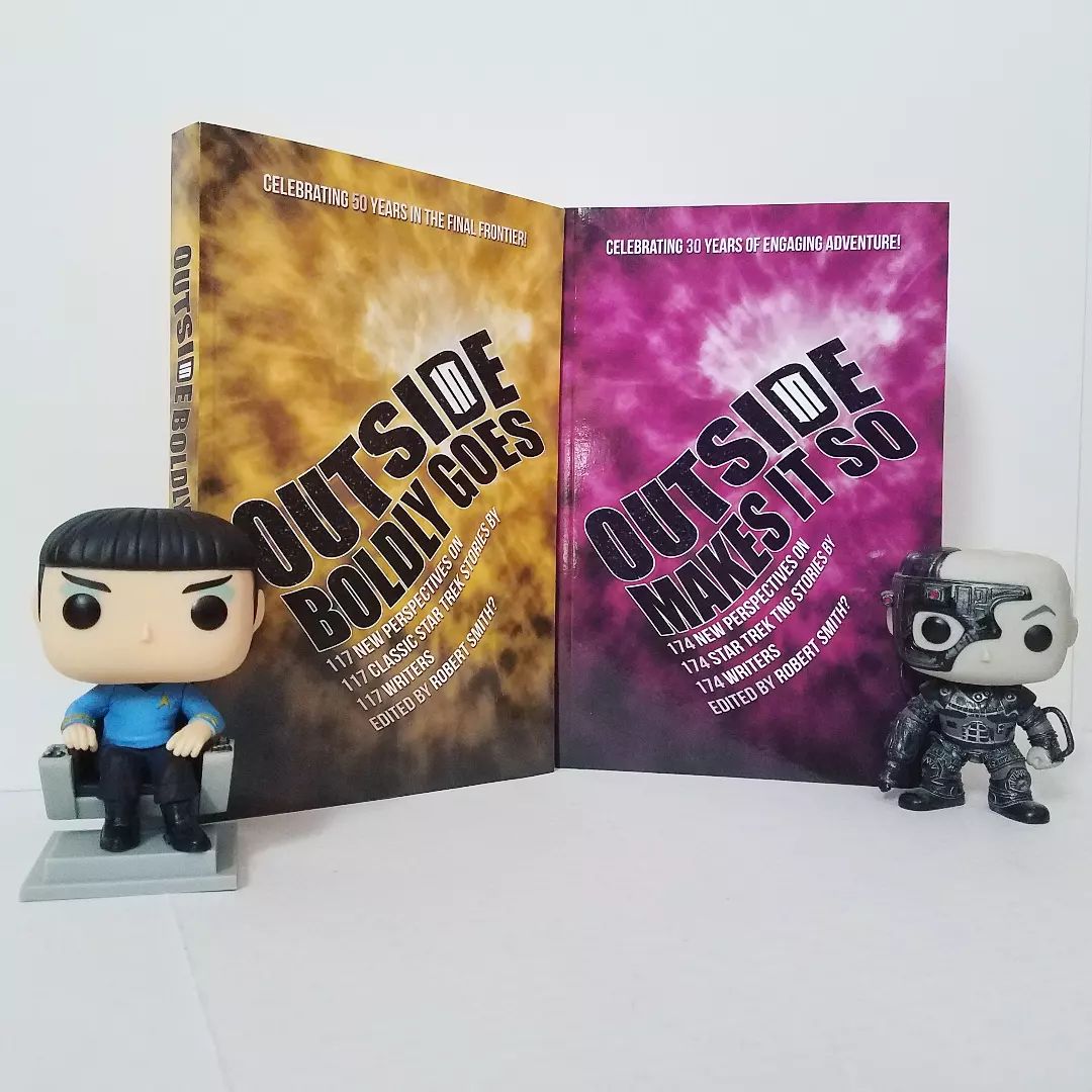 50% off SALE! In honor of #StarTrekDay, both of our #StarTrek Outside In volumes, OUTSIDE IN BOLDLY GOES and OUTSIDE IN MAKES IT SO, are on sale! Get them now while you can – it's the logical thing to do!

atbpublishing.com/product-tag/st…