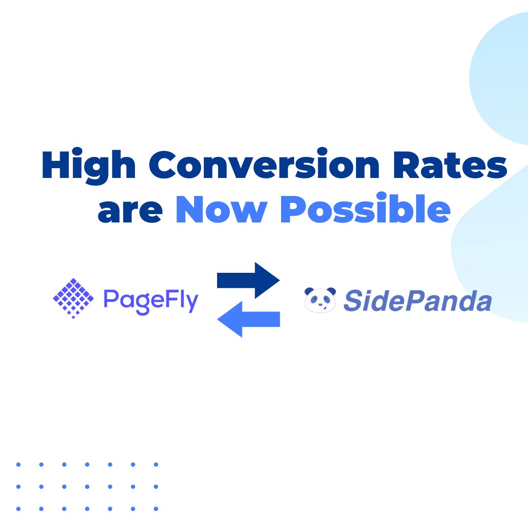 We're ecstatic😄 to announce the official partnership between PageFly - Shopify Advanced Page Builder and SidePanda!

This is indeed a major milestone 🤝 for us and we can't wait to see what the future has in store! 

#announcement #shopifywebsite #appointmentscheduling