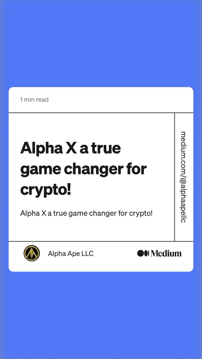 Alpha Ape LLC tweet media