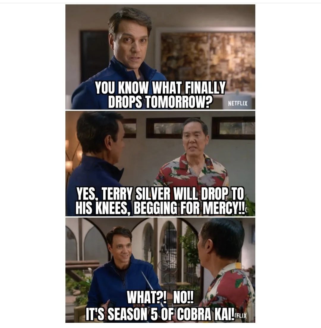 CobraKaiWisdom's tweet photo. TOMORROW!!!!!!  ⛽⛽🔥🔥
#CobraKaiSeason5 #CobraKai https://t.co/MU1xK7GD1v