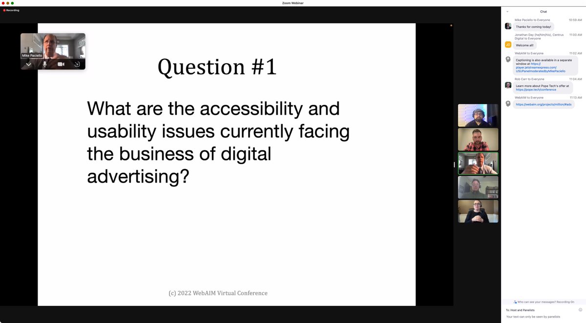 pauljadam's tweet image. Attending the #WebAIMConf #a11y conference.webaim.org/schedule