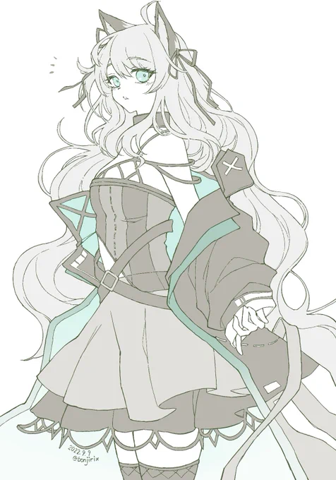 ミント昇進2衣装も雰囲気違っていいですね#アークナイツ #Arknights #明日方舟 