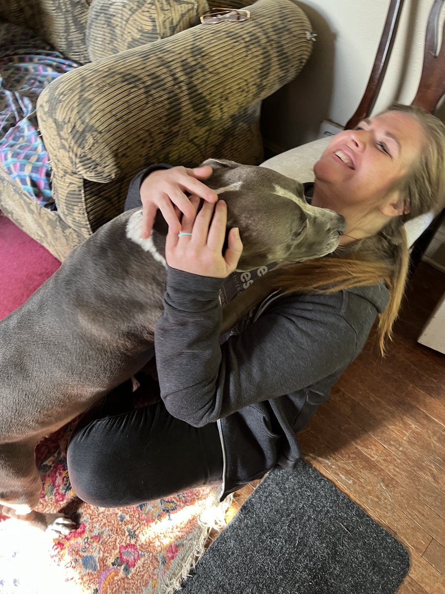prckcmo's tweet photo. This is Bella and her owner Audie. Audie's been bringing his pets to us for about a decade now. He brought his good friend Zeus to us before he passed, and was actually someone we converted over to the spay/neuter lifestyle when he agreed to get Zeus fixed! https://t.co/rymbRD9J5X