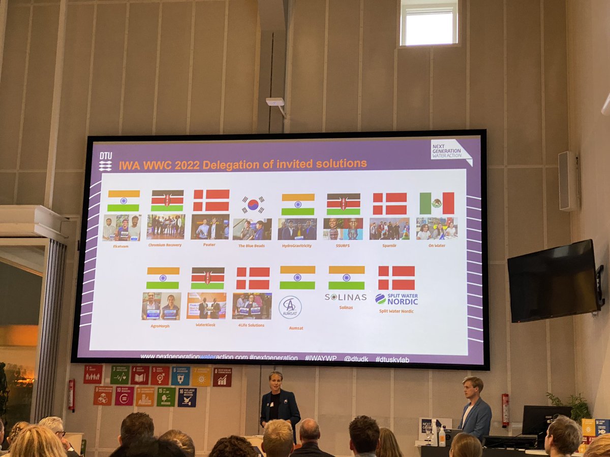 s_hvilshoej's tweet photo. Next Generation Water Action #NextGeneration #IWAWP at @DTUSkylab @DTUdk today. Great warm up for the @IWAHQ #WorldWaterCongress @rambollwater sponsor of #DTUSkylab https://t.co/f5x7KIZmeL