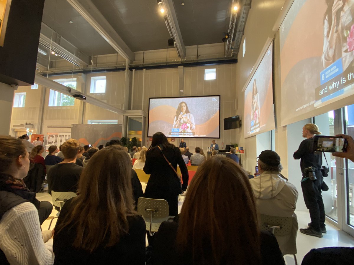 s_hvilshoej's tweet photo. Next Generation Water Action #NextGeneration #IWAWP at @DTUSkylab @DTUdk today. Great warm up for the @IWAHQ #WorldWaterCongress @rambollwater sponsor of #DTUSkylab https://t.co/f5x7KIZmeL