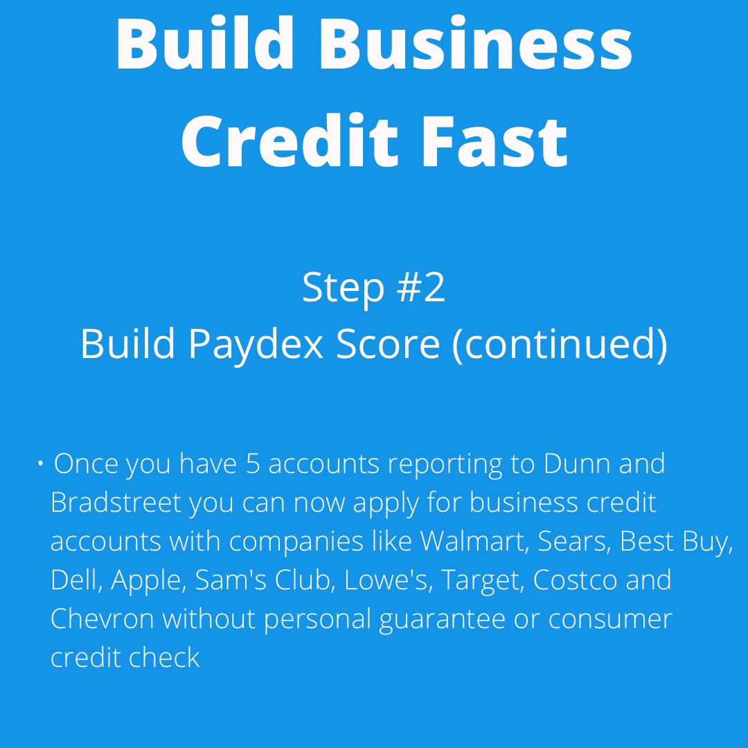 CreditRepair937's tweet photo. Build Business Credit Fast! pt.2
#business #credit #paydex #dunnsandbradstreet https://t.co/rXQCVFozUy