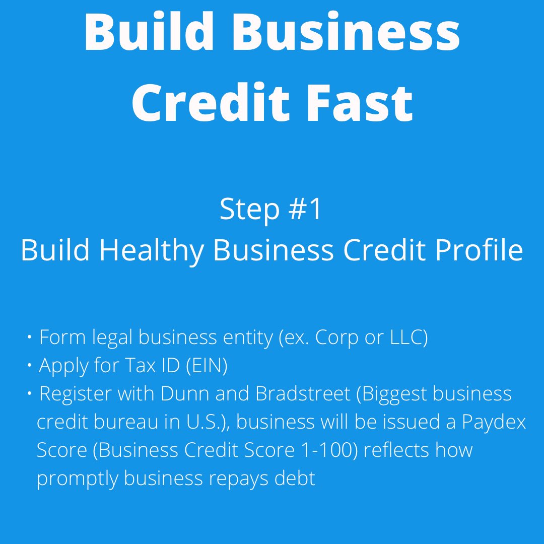 CreditRepair937's tweet photo. Build Business Credit Fast!
#business #credit #paydex #dunnsandbradstreet https://t.co/QiAv2zaOQK