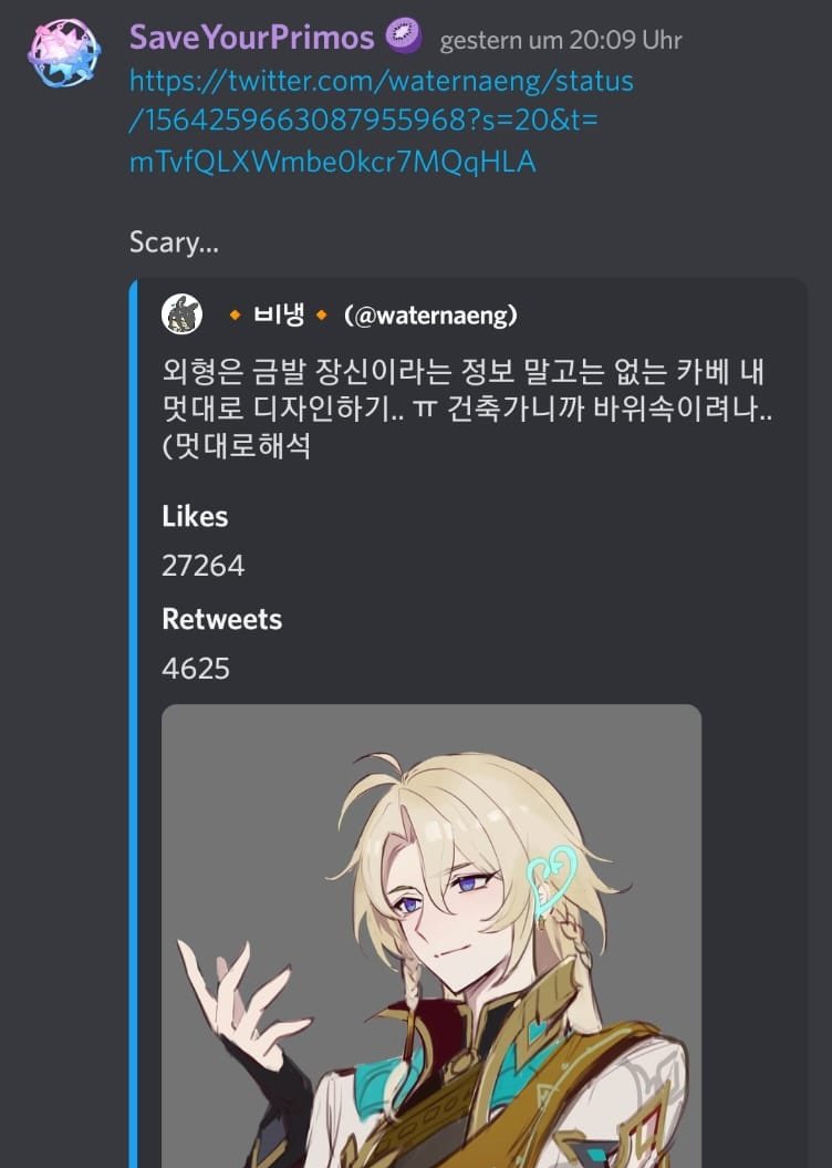 genshin leaks //

the artist who drew ayato's design before he officially was shown has struck again?!?!!?