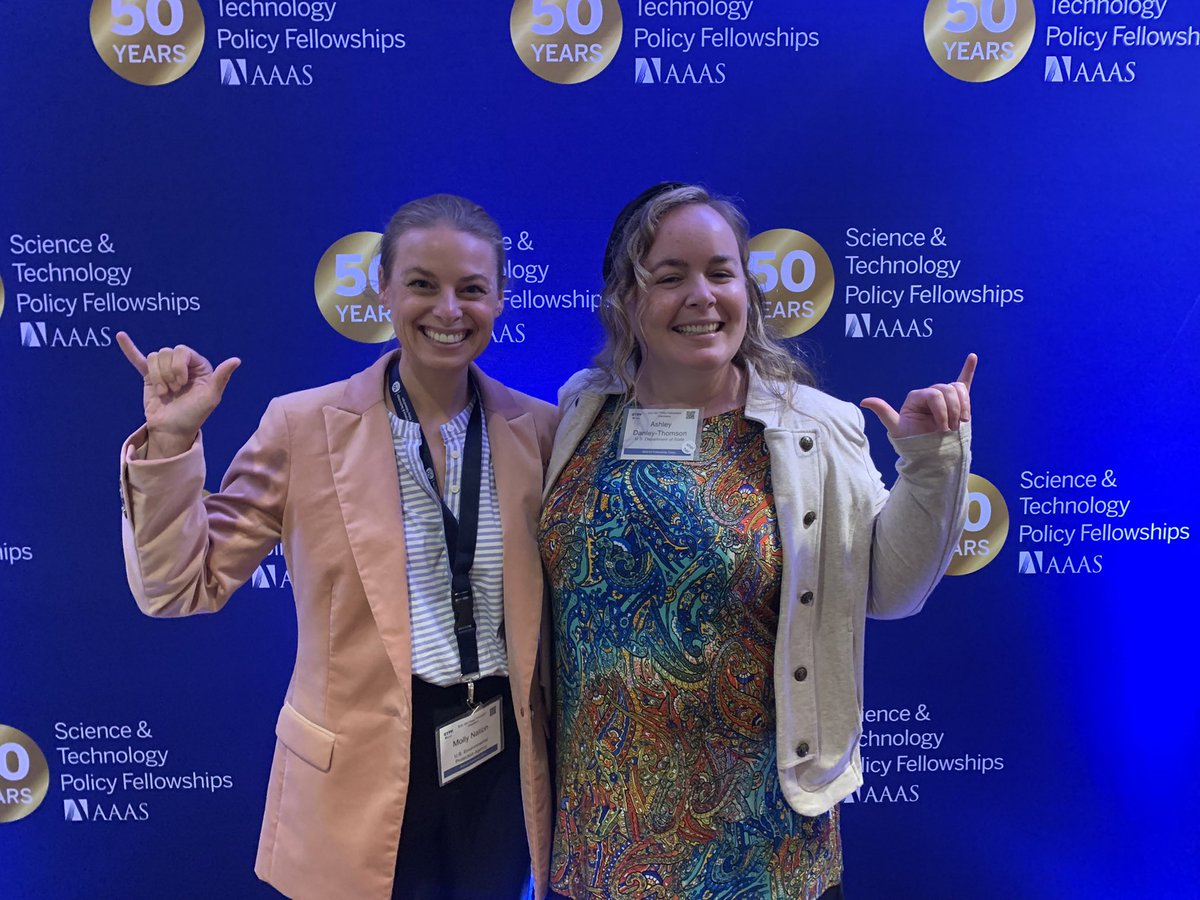 Excited to be part of the 50th class of the <a href="/AAAS_STPF/">S&TPolicyFellowships</a> at the <a href="/EPA/">U.S. EPA</a> with fellow <a href="/fgcu/">Florida Gulf Coast University</a> faculty <a href="/AshDathom/">Ash Dathom</a> with <a href="/StateDept/">Department of State</a> #wingsup #GoEagles