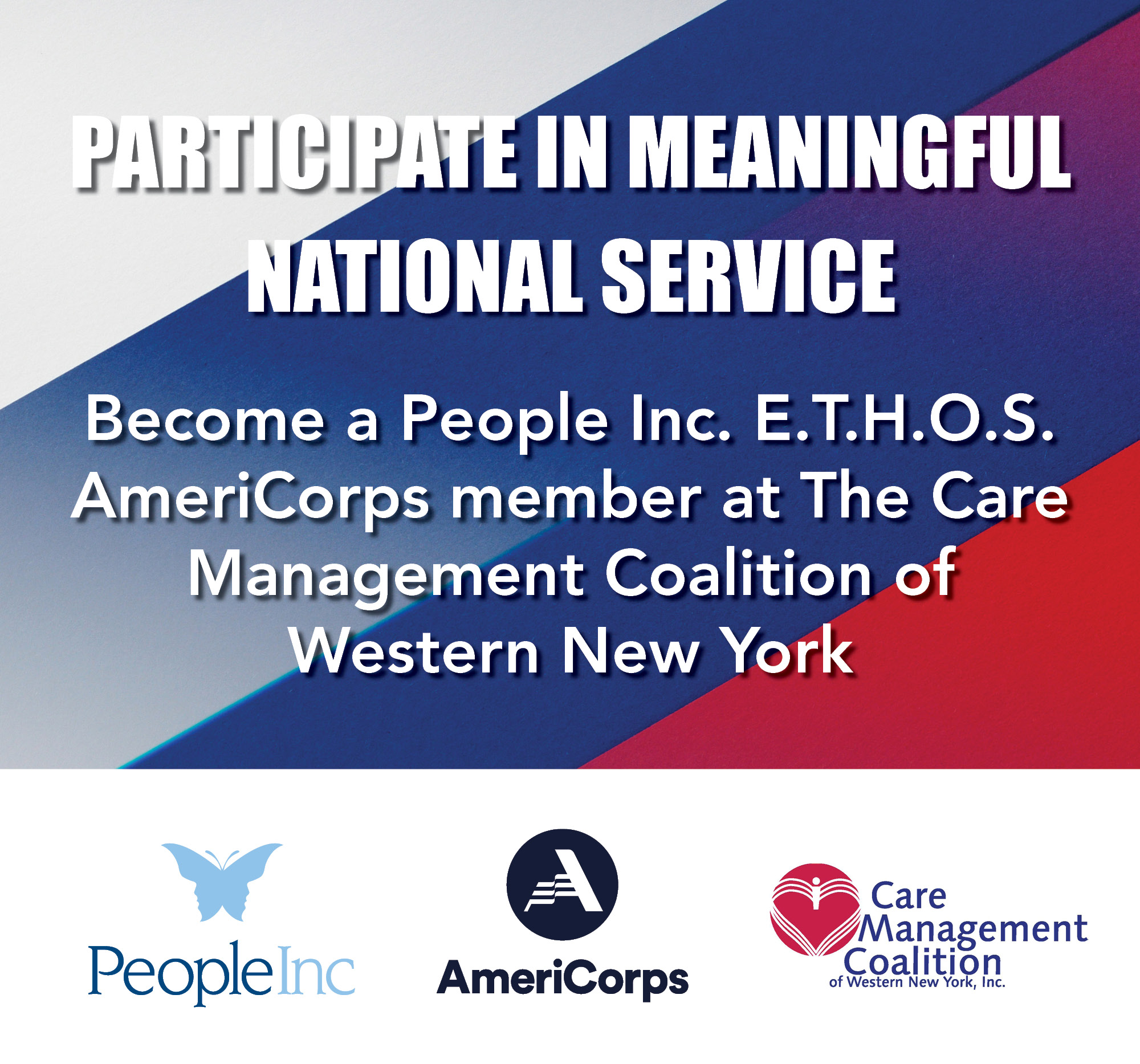 People Inc Join The Care Management Coalition Cmc In Collaboration With People Inc E T H O S Americorps Details Can Be Found At T Co Wsu42olkgi To Learn More About This Specific Position Contact Director