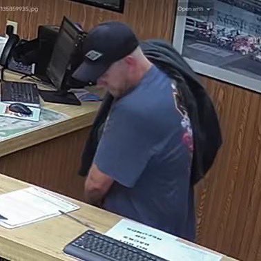 “ SHARE SHARE SHARE  “ $1000 REWARD 

These are the NEWEST updated pictures of the criminal who stole over 5k out of my t shirt trailer at Knoxville 
 
With any information please contact 
641-828-0554
policechief@knoxvilleia.gov