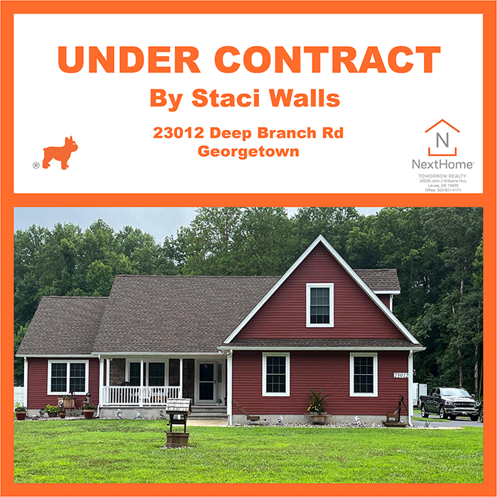 This home in a country setting with many upgrades was put Under Contract by Staci Walls. Learn more about Staci on our website: ed.gr/d9sos 

#nexthometomorrow #getluke #undercontract #delawarerealestate #georgetown
