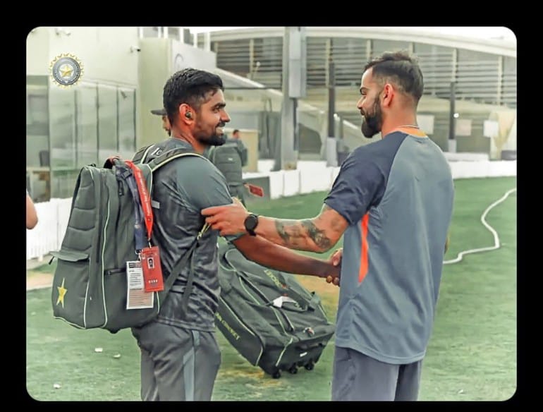 Sarcasm_hellgod's tweet photo. VIRAT transferring all his CURSE to BABAR

#71stcentury #ViratKohli #AsiaCupT20 https://t.co/eHmFJ09rXU