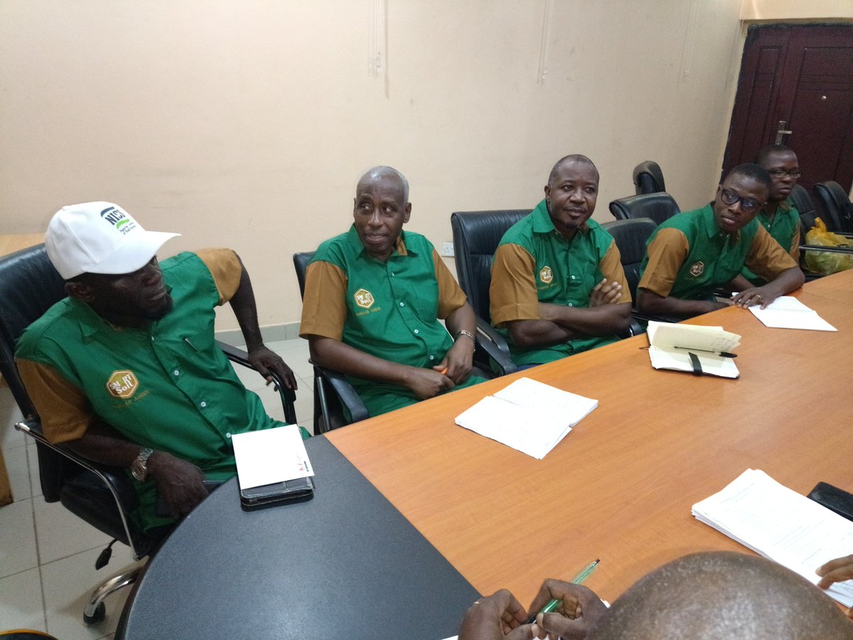 SmartSoilNg's tweet photo. A 3-man project supervising team from @AgridiAfr/ @icipe, Nairobi Kenya visited SmartSoil Project, Nigeria on September 6, 2022. Visitation team members are Dr. Michael Kidoido, Dr. Jonas Mugabe &amp; Mr. Thierry Romuald Hounkpatin. https://t.co/NLDvHU7RdJ