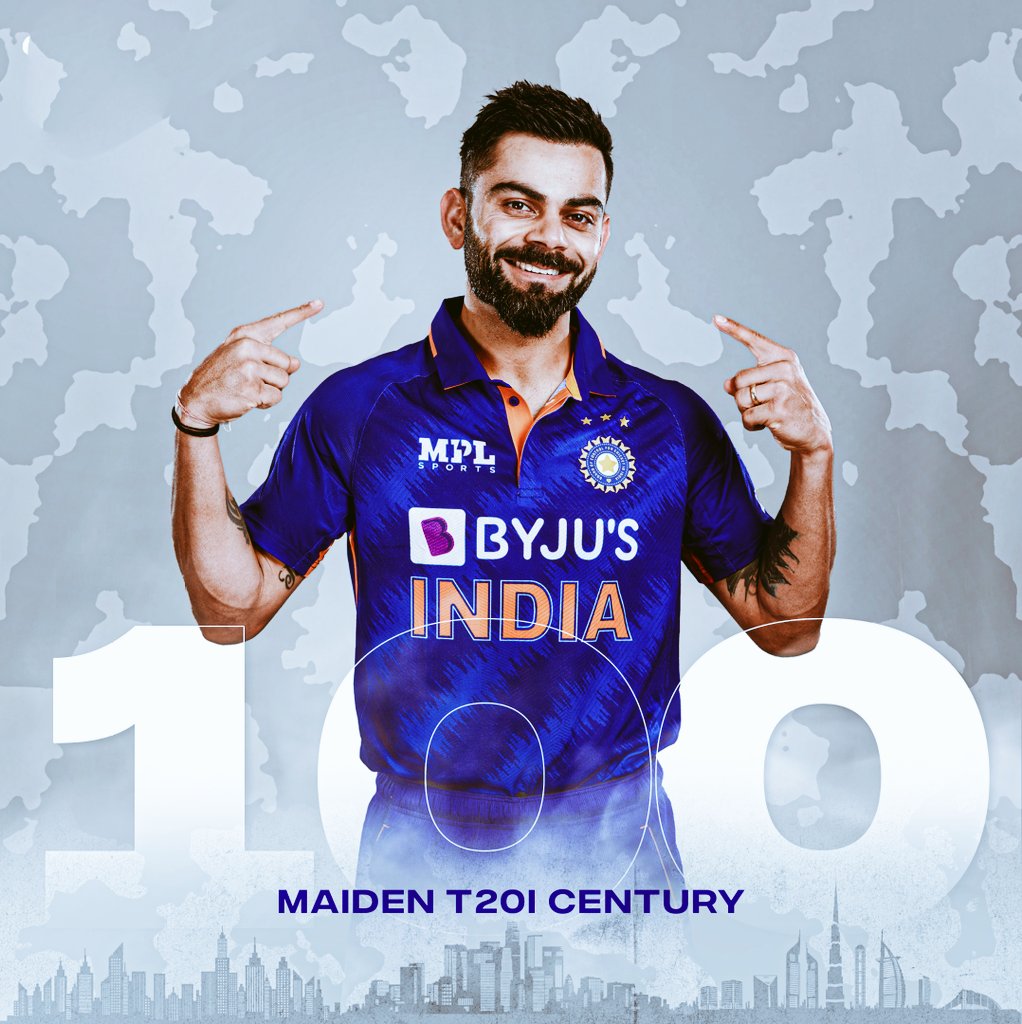 Finally, The Wait is over 🤩
71st Century ✅
Maiden T20I 💯✅
Congratulations 
#ViratKohli𓃵 #Kohli #INDvsAFG #INDvAFG #AFGvIND #AFGvsIND #71stCentury
