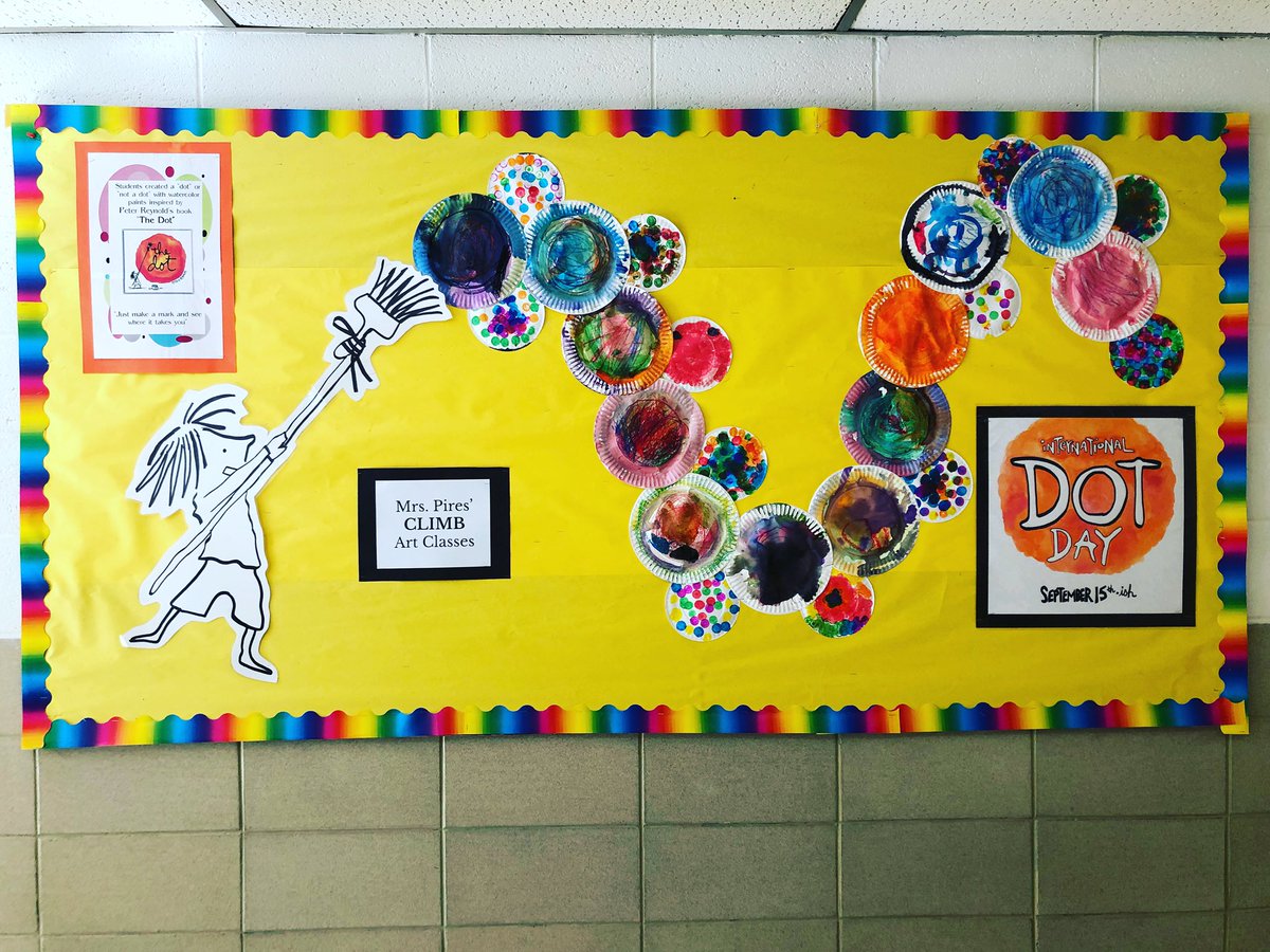 I met some new CLIMB friends today! We did two different activities based on the book “The Dot”. We used dot paint markers as well as egg crayons and jumbo oil pastels with watercolor paint to create individual dots that combined together for a colorful art installation. 🟠🎨