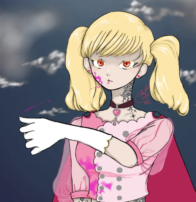 まだ眉毛とかディテール途中だけど顔面かわいいので載せとく 