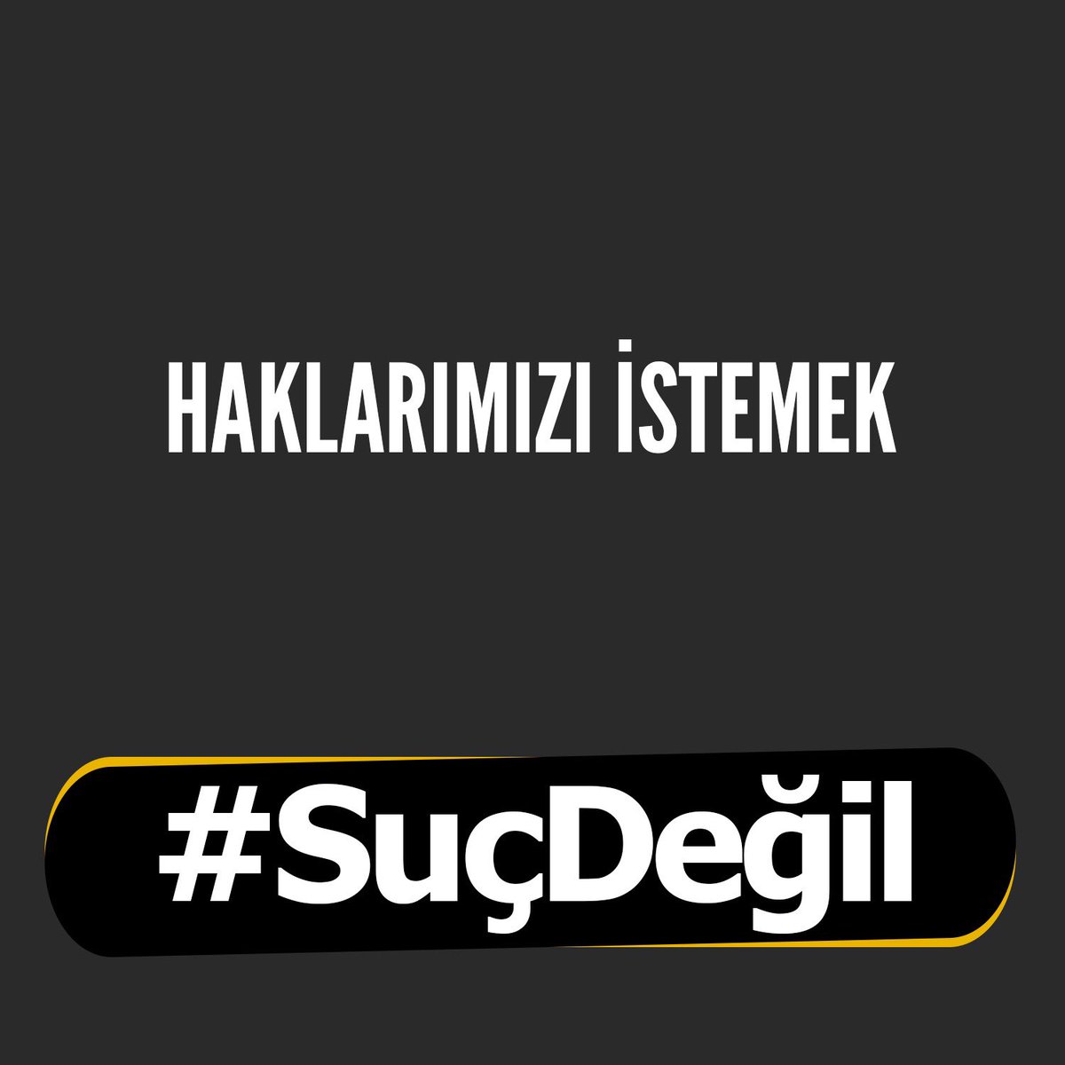 @furkanhabernet @AhmetSinanYavu1 Hak istemek hukuk istemek adalet istemek #SuçDeğil suç olmayan eylemlerden dolayı insanların tutuklanması suç #SuçDeğil @Turkiye_KHK @Ozgur_Platform @Ankara_KHK @Samsun_KHK @Ordu_KHK52 @mkorkmaz62 @Isparta_KHK @Kutahya_KHK @Aydin_KHK @Manisa_KHK