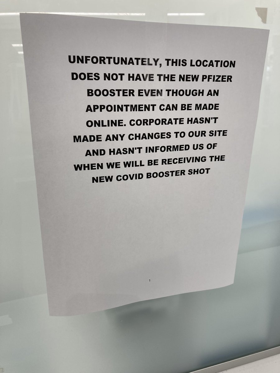 PedanticEric's tweet photo. Wow, @Walgreens, I wasted my lunch hour going to your store for nothing. I understand supply chain issues, but don't let your system schedule appointments for service that the location can't actually perform. https://t.co/IF5T7vvDg5