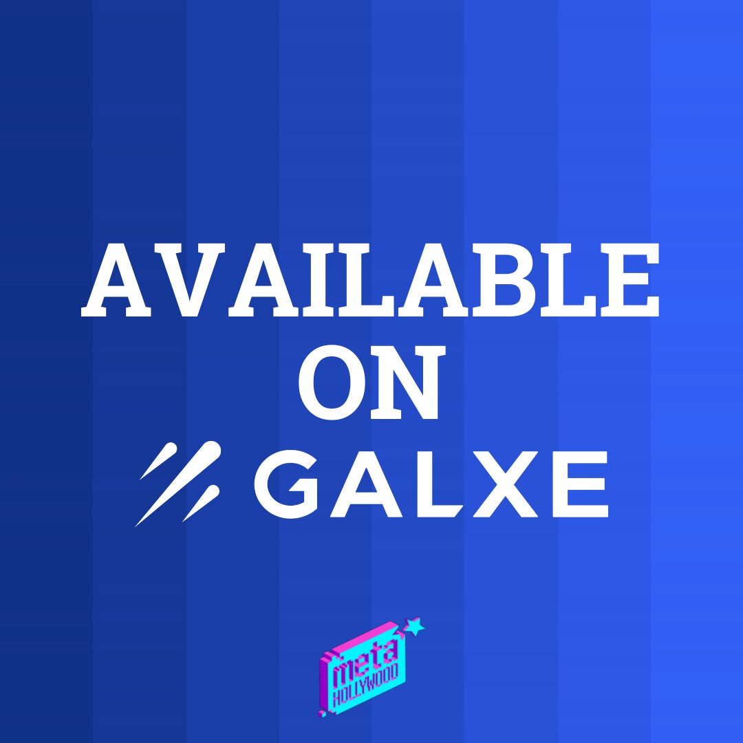 Meta Hollywood is proud to announce that the Project Galaxy team has been given 1,000 whitelist spots for the upcoming free NFT airdrop.

Available on <a href="/ProjectGalaxyHQ/">Now Galxe (Previously Project Galaxy)</a>

Learn more: galaxy.eco/metahollywood/…