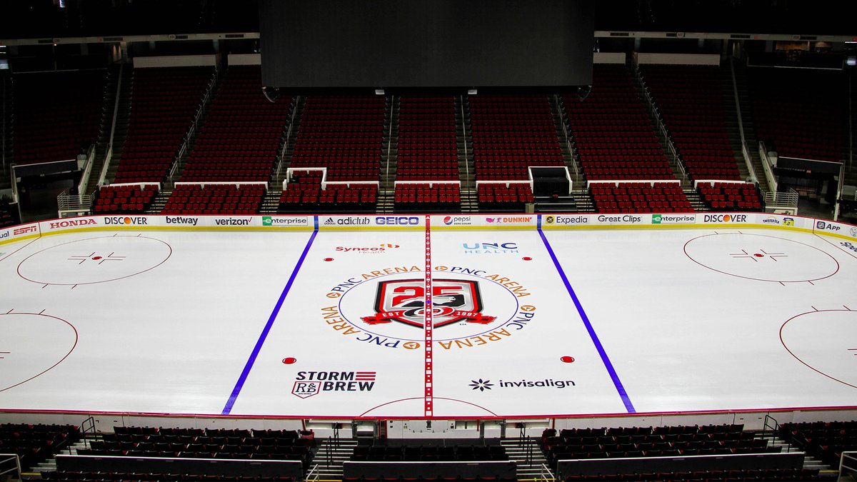 Canes's tweet photo. The ice is down 👀 https://t.co/GdtblFLvum