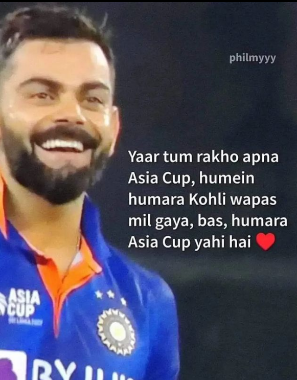 ShouryaSingh20's tweet photo. HE IS BACK After 1021 days...😍🤧Nightmare for enemies...None other than #ViratKohli𓃵 #KingKohli #AsiaCup2022 #GOAT𓃵 https://t.co/eMSHMx2L7O