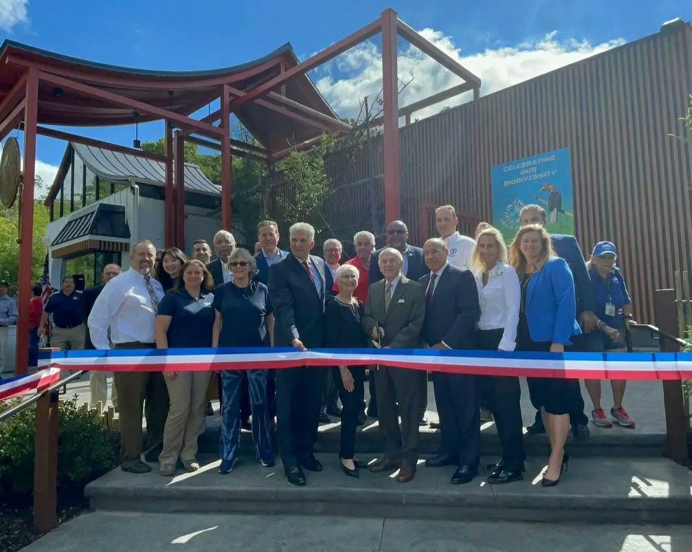 ECCommissioners's tweet photo. Commissioners @BrendanWGill, Patricia Sebold, and Leonard Luciano joined @Joe_D_EssexExec and a host of dignitaries and officials for the opening of the Louis LaSalle Amazing Asia Exhibit at Turtle Back Zoo. #EssexCounty #TurtleBackZoo https://t.co/6NsDqjSrBA
