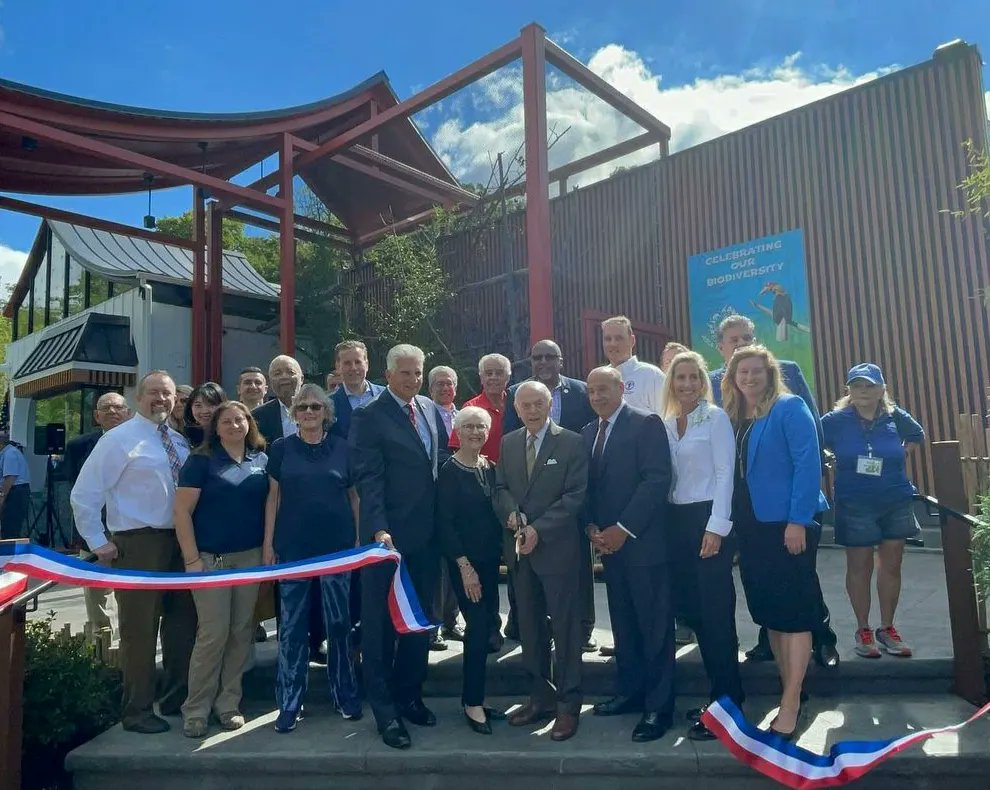 ECCommissioners's tweet photo. Commissioners @BrendanWGill, Patricia Sebold, and Leonard Luciano joined @Joe_D_EssexExec and a host of dignitaries and officials for the opening of the Louis LaSalle Amazing Asia Exhibit at Turtle Back Zoo. #EssexCounty #TurtleBackZoo https://t.co/6NsDqjSrBA