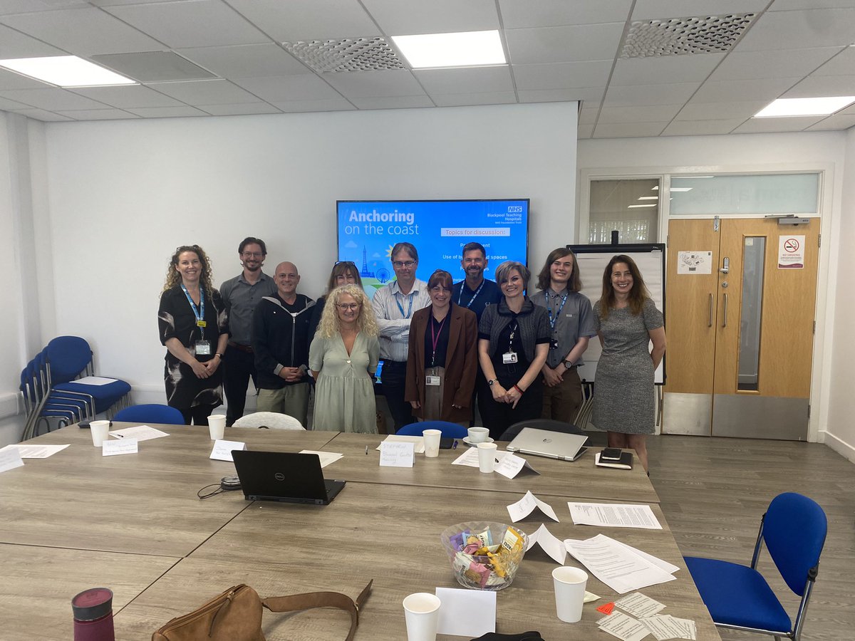 Another great discussion today for our final focus group with other anchor organisations… on to the next phase . Thank you to everyone who gave their views <a href="/hcattPH/">Dr Heather Catt</a> <a href="/BecoftheTay/">Rebecca Taylor</a> <a href="/andr3wsp8/">Andrew Speight</a> <a href="/HealthFdn/">The Health Foundation</a> <a href="/BpoolCouncil/">Blackpool Council</a> <a href="/BlackpoolHosp/">NHS Blackpool Teaching Hospitals 💙🌈</a> @NIHRCRN_nwcoast #anchor #blackpool #community