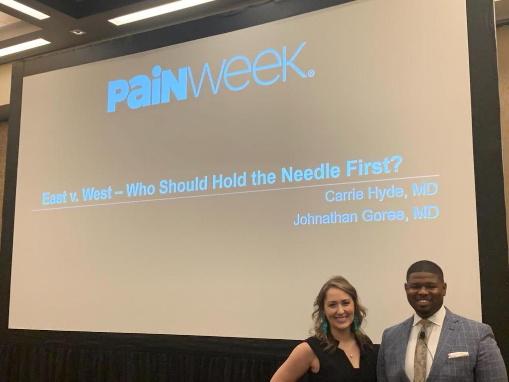 It's TIME!

Debating <a href="/CHydeMD/">Carrie Hyde</a> at <a href="/PAINWeek/">PAINWeek</a>.

Time to finally decide whether interventional pain physicians or acupuncturists should hold the needle first!  (Spoiler alert, I'm winning)

<a href="/uamshealth/">UAMS Health</a> <a href="/UAMSPain/">UAMS Pain</a> @UAMS_Anes