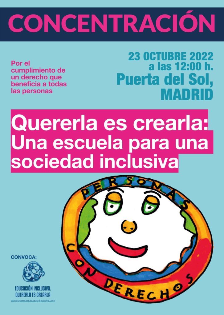 Belén Jurado (@deautismo) on Twitter photo Mi hija se merecía (mejor dicho, es un derecho) una educación de calidad, todos los niños/as lo merecen. El Sistema Educativo solo sirve para algunos. ¡Basta ya!
#NosotrasVamosASol
<a href="/QuererlaCrearla/">Quererla es crearla</a>
¿Nos acompañas?
👇 Mi hija se merecía (mejor dicho, es un derecho) una educación de calidad, todos los niños/as lo merecen. El Sistema Educativo solo sirve para algunos. ¡Basta ya!
#NosotrasVamosASol
<a href="/QuererlaCrearla/">Quererla es crearla</a>
¿Nos acompañas?
👇