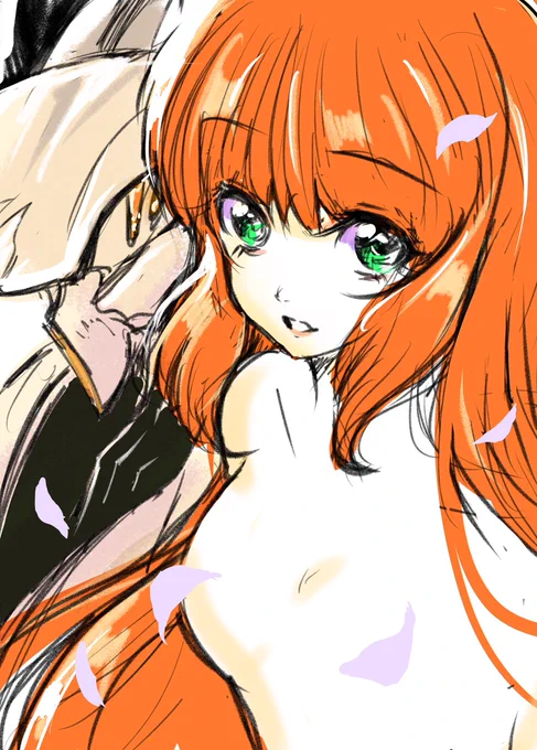 ブレンパワード絵、たくさん反響頂きびっくりしました。感謝を込めてもう一枚…。いのまたさんに感化された昔の自分も救われたと思います。#ブレンパワード 
