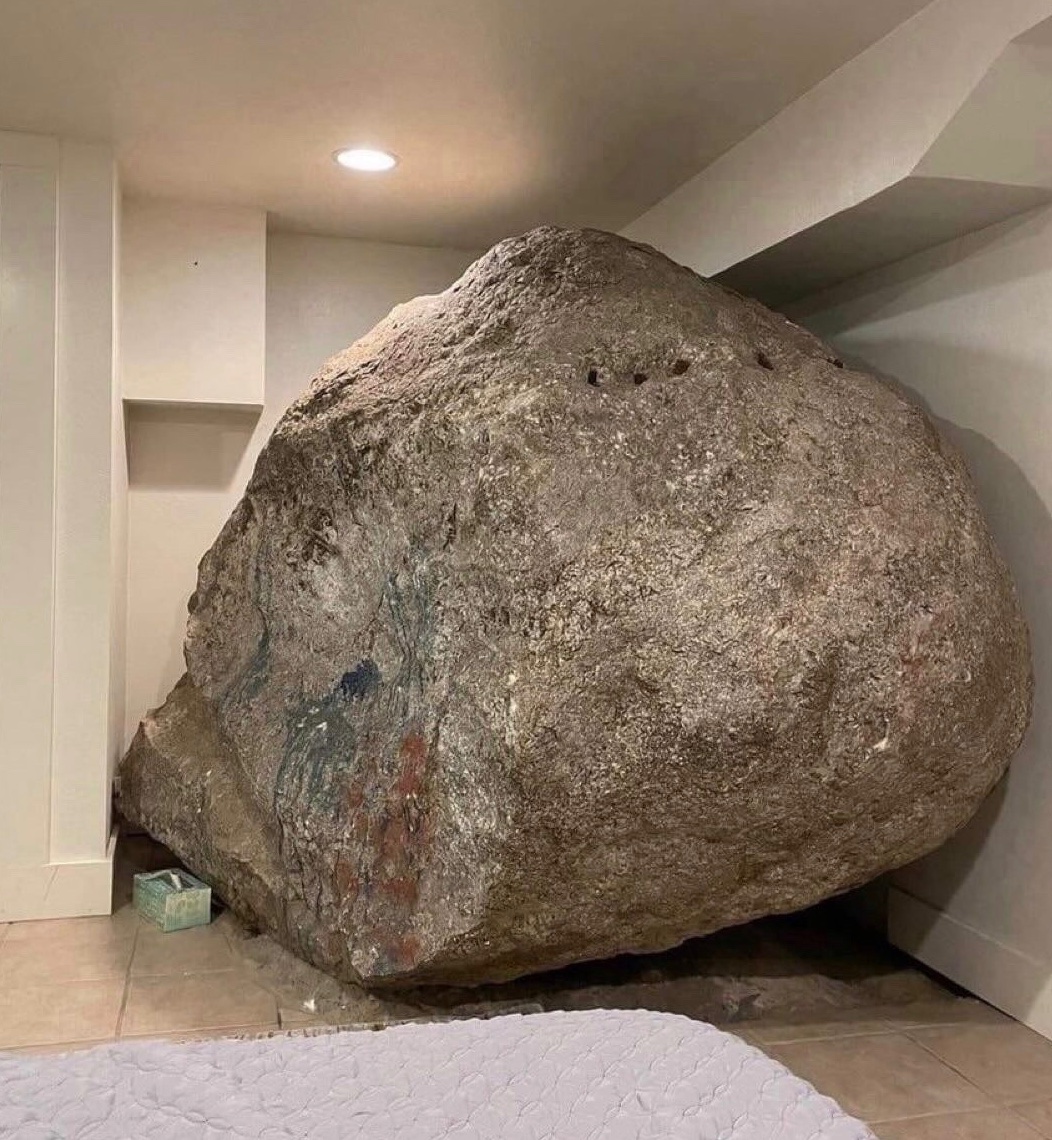 found this cool rock on a hike today so i brought it home