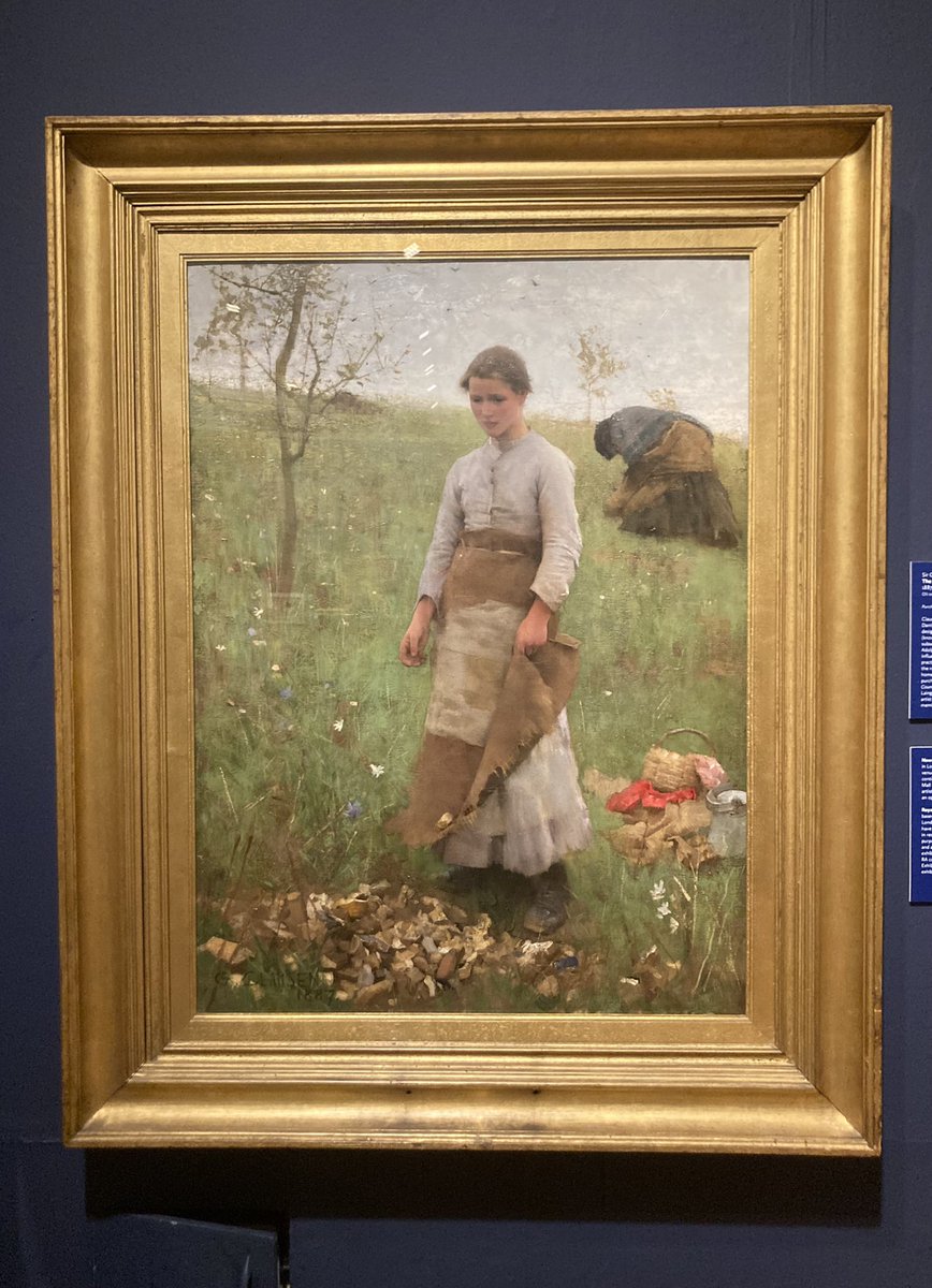 Lovely to see some old favourites this morning @LaingArtGallery. The Stone Pickers by #SirGeorgeClausen is beautifully painted. Bought in 1907 as one of the #Laing #art #galleries first five #paintings. #arthistory #artist #painter #collection #gallery #newcastle #notheast