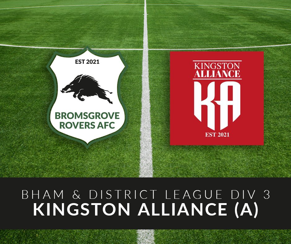 ⚽️ Upcoming Fixture ⚽️

We look to put things right following last weeks opening defeat with an away trip to <a href="/KingstonAll22/">Kingston Alliance</a> on Saturday. 

🏆 BFL Division 3
🆚 <a href="/KingstonAll22/">Kingston Alliance</a>
📆 Sat 10th September
🕛 2.30pm KO
🏟 The Pavilion, Moor Lane, Birmingham, B6 7AA