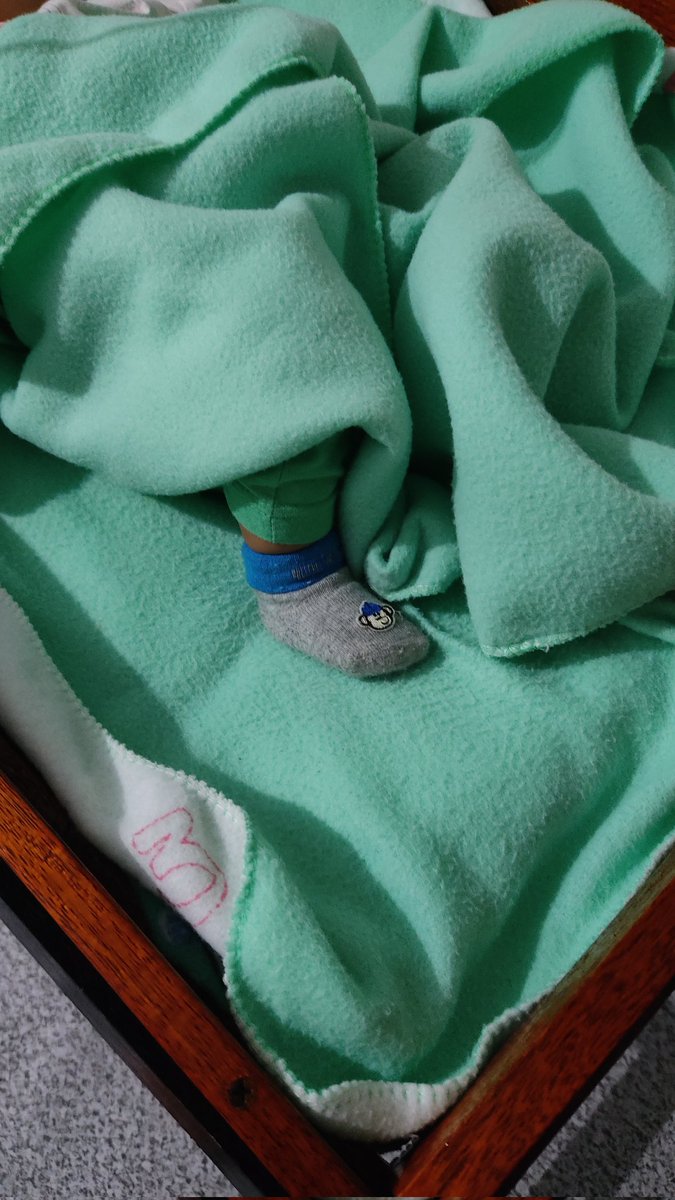 RaRaDyN's tweet photo. Our first born, Joanna 2months 9days old,, look at how she kept her lil foot while sleeping🥰 https://t.co/MbPYVIgECv