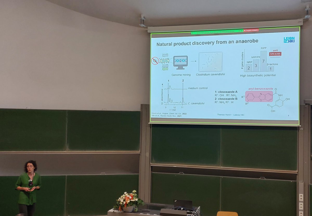 Off to a great start today with <a href="/Th_Horch/">Therese Horch</a> presenting some fascinating bioinformatics on the prevalence of an alternative biosynthetic route to benzoxazole natural products 
@Hertweck_Lab <a href="/LeibnizHKI/">Leibniz-HKI</a> 
<a href="/VAAM_Microbes/">VAAM - Vereinigung f. Allg. u. Ang. Mikrobiologie</a> <a href="/TU_Dortmund/">TU Dortmund</a>

Original Article: onlinelibrary.wiley.com/doi/full/10.10…