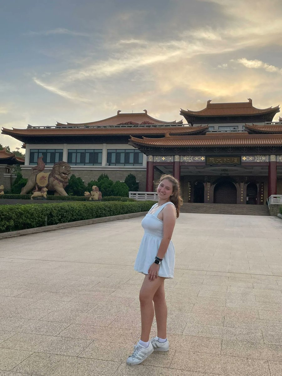 CLSscholarship's tweet photo. "It was amazing feeling putting my language skills into practice! Whether during a visit to Taiwan's captivating night markets, many temples, or even while ordering boba tea, it was incredibly rewarding to connect with local people." Ali (Chinese 2022). #CLS22 @ECAatState https://t.co/4J3HjW3hBc