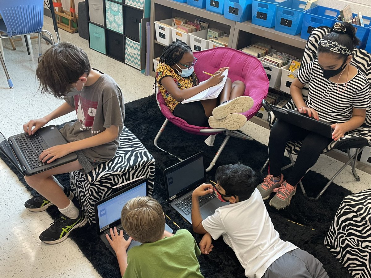 5th grade working on drafting memoirs in writing workshop. <a href="/WestbriarES/">Westbriar ES</a>