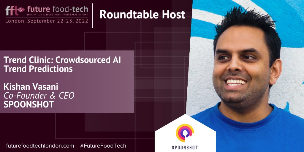foodtechinvest's tweet photo. Want to dive deeper into emerging trends that are relevant to your business? Join @spoonshotx for an intimate trend clinic where Kishan Vasani will lead the discussion on predictions revealed by Spoonshot’s AI research tool, FoodBrain.

Secure your place: https://t.co/k3TuzJE8Ps https://t.co/BlnkU3t6EX
