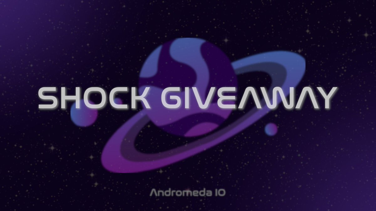 SHOCK GIVEAWAY ! 🎉

1x Free weekly key

Like, Retweet, Tag 2 friends and follow to enter. 

Winner will be draw in next hour 🪐