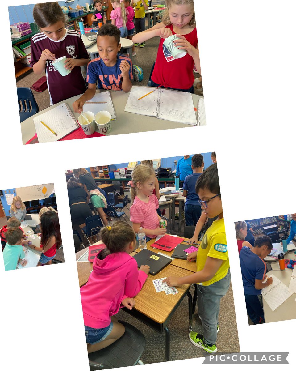 My student teacher rocked her lesson on matter today!! Hands on fun! 🥰<a href="/MegTurnTX/">Meg Gilliam-Turner</a> <a href="/mambrinosteam/">STEAM Academy at Mambrino</a>