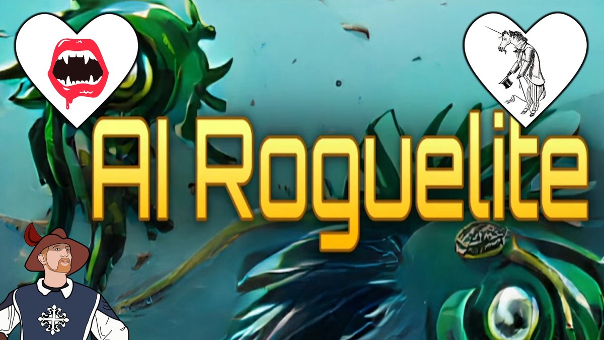 AI ROGUELITE. Hilarious Randomness Ensues!
  (click link to see how I got on!)
#airoguelite <a href="/AiRoguelite/">AI Roguelite</a> <a href="/YouTubeGaming/">YouTube Gaming</a>
 
 Attack Of The Vampire Unicorns? | Artificial Intelligence Creates My Text-Based RPG | AI Roguelite
youtu.be/R9LwXBmWQTw