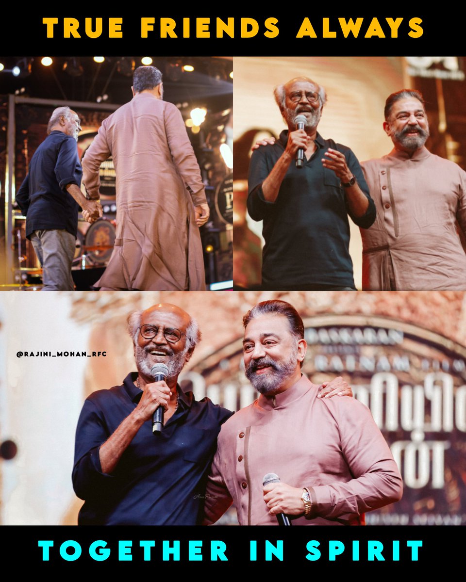 172_Jailer2's tweet photo. 🫂❤️
SUPERSTAR @rajinikanth 🔥
ULAGANAYAGAN @ikamalhaasan 💥
#PS1AudioTrailerLaunch #Indian2 #Jailer #Rajinikanth𓃵 #KamalHaasan https://t.co/AI3mNAMskM