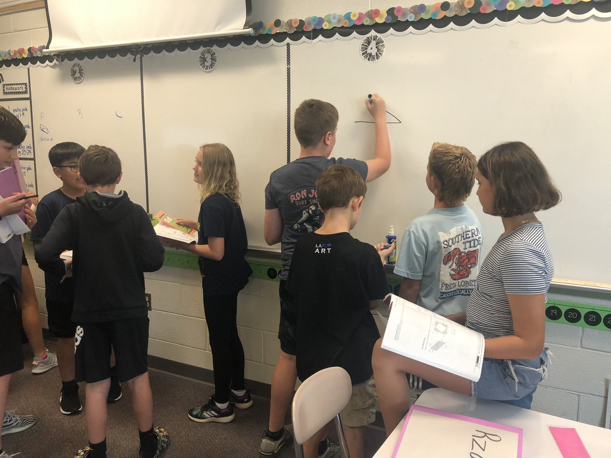 Man I love a thinking classroom! 💙💛 #buildingthinkers #verticalthinking <a href="/HollyRidgeMS/">HRMS</a>