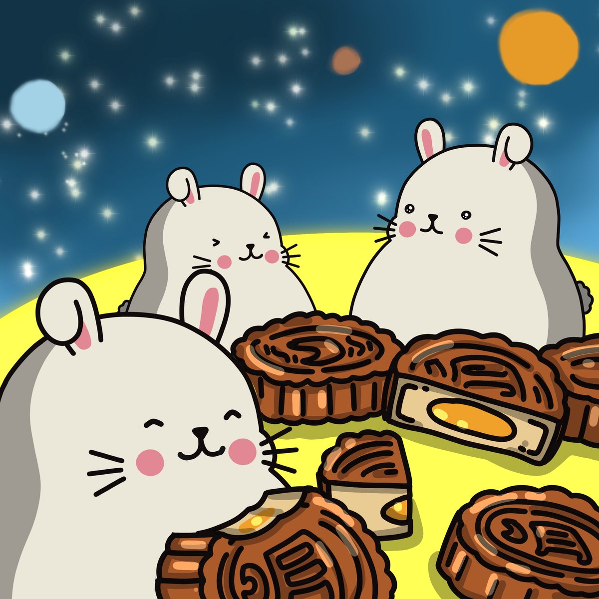 ✨ 🥮 🐰 🥮 🐰 🥮 🐰 🥮 ✨