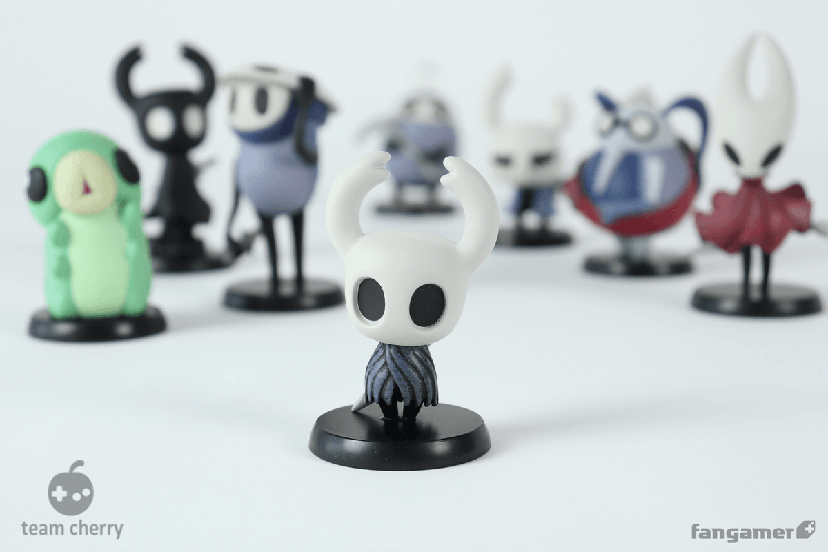 Hollow Knight mini figurines are here! 

Pick up your favorites or grab all eight: fanga.me/r/hollow-knigh…
