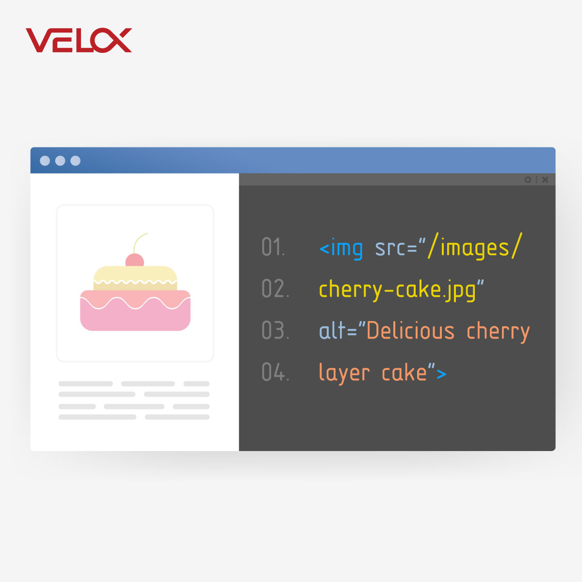 veloxmedia's tweet photo. Alt Text: Why is it important for SEO? Alt text is an important element of #onpageseo, for rankings. #Alttext will be displayed in place of an unloaded image file and lastly, alt text allows accessibility to visually impaired people using screen readers.  

#VELOX #google #seo https://t.co/g7uUbdfo53